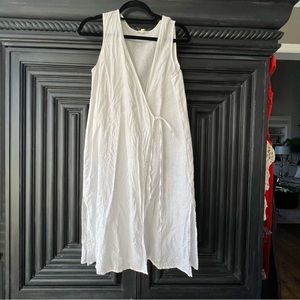 Eileen Fisher organic linen cover-up
